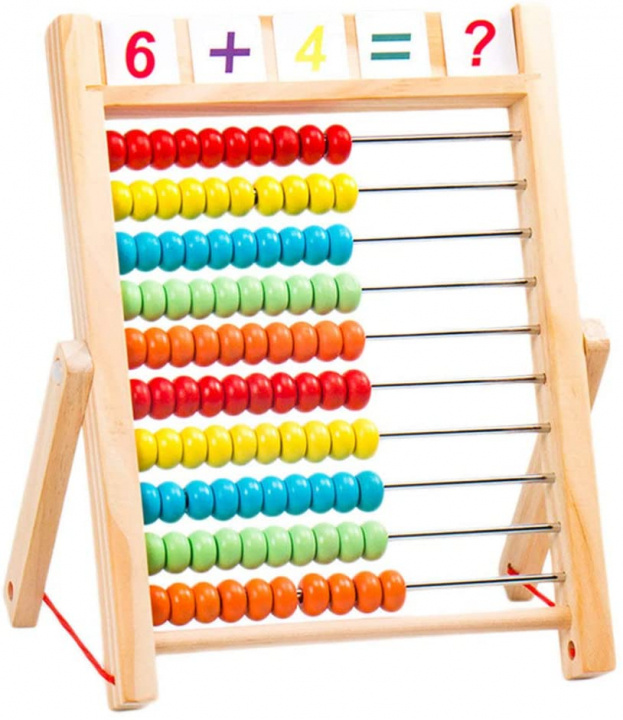 Abacus made of wood with aids in the group TOYS, KIDS & BABY PRODUCTS / Toys / Draw & Count at TP E-commerce Nordic AB (38-83266)