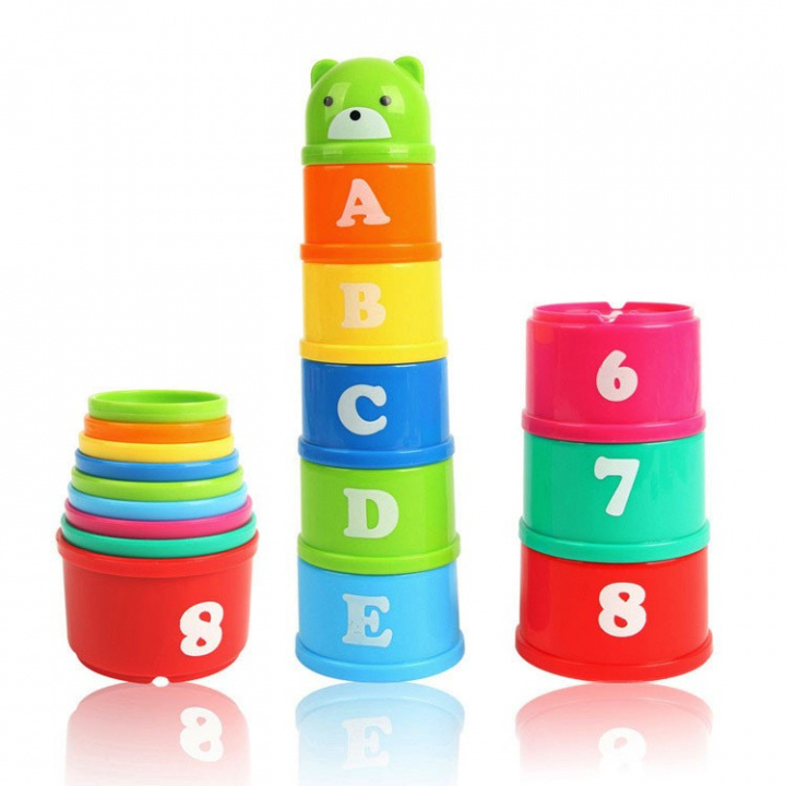 Stacking toy, mugs in different colors in the group TOYS, KIDS & BABY PRODUCTS / Baby toys / Activity toys at TP E-commerce Nordic AB (38-83270)