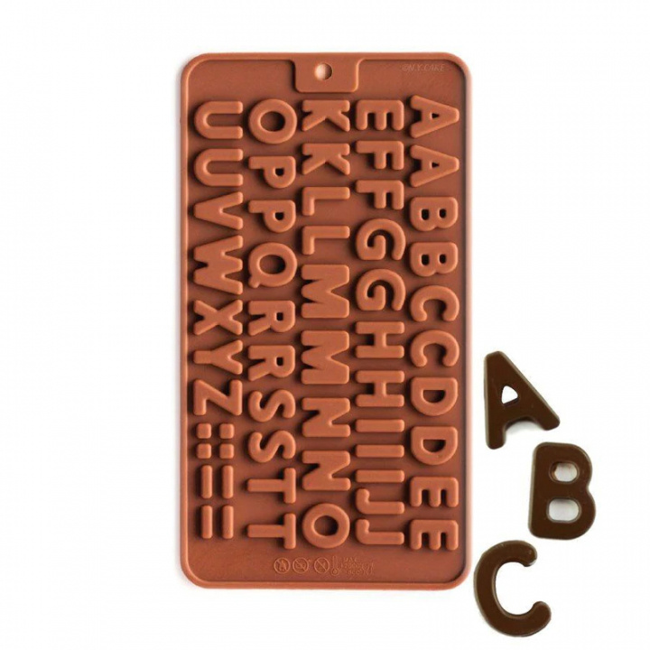 Chocolate mold tray, Alphabet in the group HOME, HOUSEHOLD & GARDEN / Kitchen utensils / Baking accessories at TP E-commerce Nordic AB (38-83365)