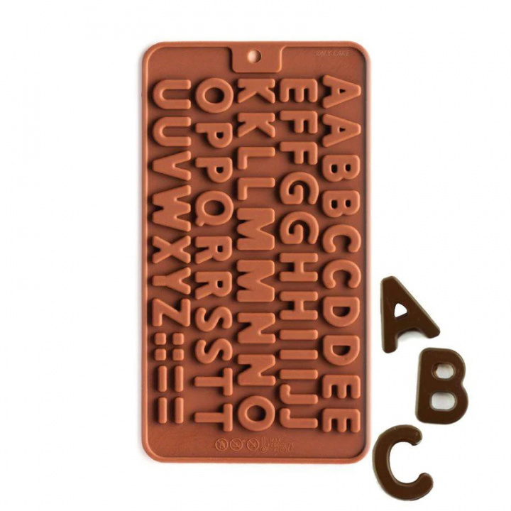 Chocolate mold, Alphabet in the group HOME, HOUSEHOLD & GARDEN / Kitchen utensils / Baking accessories at TP E-commerce Nordic AB (38-83365)