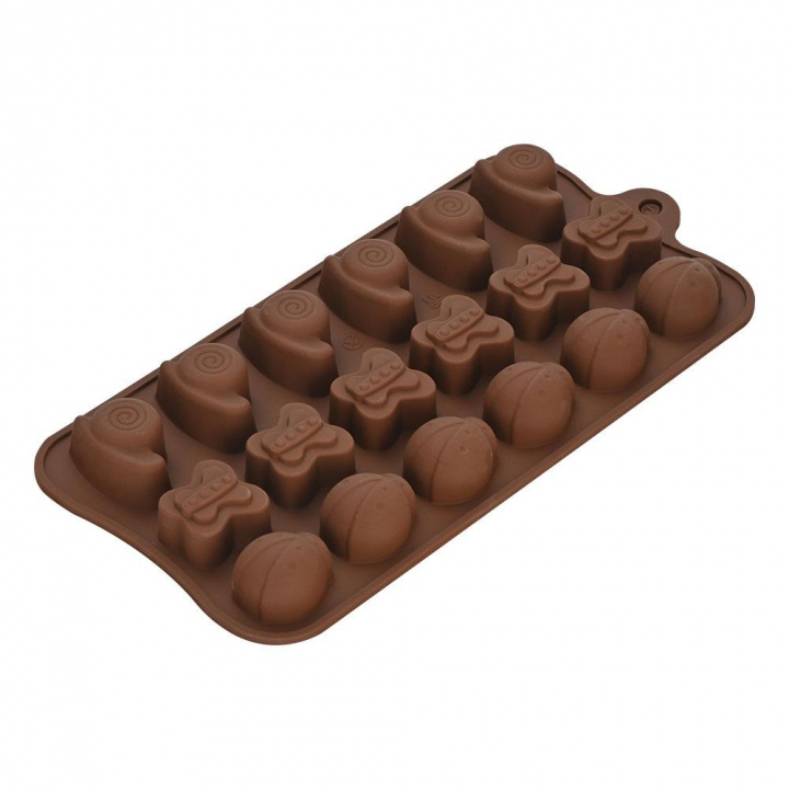 Chocolate mold tray, 3 shapes in the group HOME, HOUSEHOLD & GARDEN / Kitchen utensils / Baking accessories at TP E-commerce Nordic AB (38-83366)