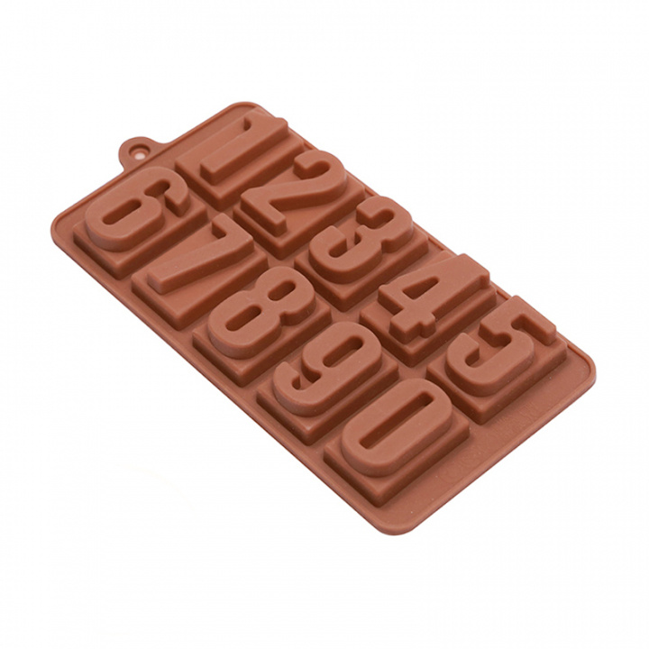 Chocolate mold, Numbers in the group HOME, HOUSEHOLD & GARDEN / Kitchen utensils / Baking accessories at TP E-commerce Nordic AB (38-83367)