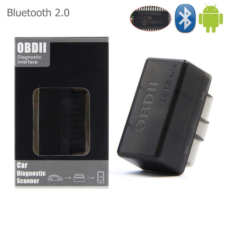 Fault code reader Super Mini ELM327 OBD2 Bluetooth 2.0, Black in the group CAR / Diagnostic tool / Diagnostic tools at TP E-commerce Nordic AB (38-83370)