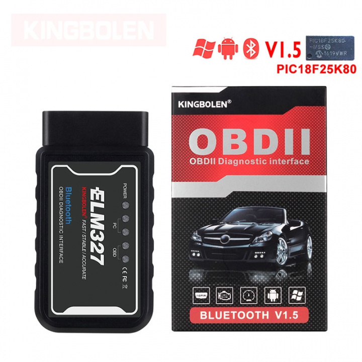 Fault code reader ELM327 Bluetooth OBDII for Windows/Android in the group CAR / Diagnostic tool / Diagnostic tools at TP E-commerce Nordic AB (38-83372)