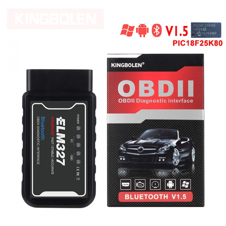 ELM327 Bluetooth OBDII Scanner for Windows/Android in the group CAR / Diagnostic tool / Diagnostic tools at TP E-commerce Nordic AB (38-83372)