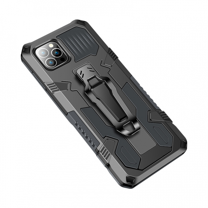 Durable case with stand for iPhone 13, Black in the group SMARTPHONE & TABLETS / Phone cases / Apple / iPhone 13 / Cases at TP E-commerce Nordic AB (38-83460)