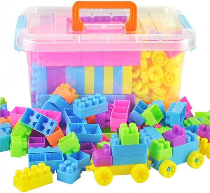 Byggklossar i plast för barn i olika färger in the group TOYS, KIDS & BABY PRODUCTS / Toys / Building toys / Toy blocks at TP E-commerce Nordic AB (38-83469)