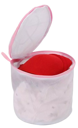 Combined laundry basket/laundry bag for underwear, Pink in the group HOME, HOUSEHOLD & GARDEN / Cleaning products / Laundry at TP E-commerce Nordic AB (38-83475)
