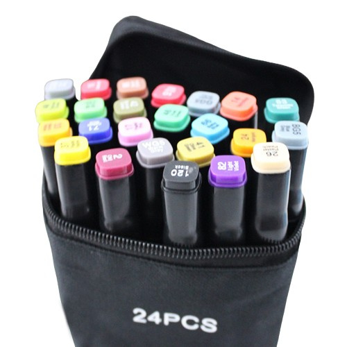 Marker pens, 24 pcs in the group HOME, HOUSEHOLD & GARDEN / Office material / Pencils at TP E-commerce Nordic AB (38-83497)