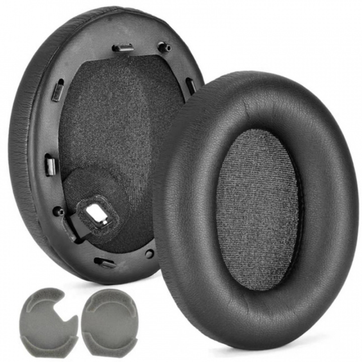 Ear pads compatible with Sony WH-1000XM4, Black in the group HOME ELECTRONICS / Audio & Picture / Headphones & Accessories / Accessories at TP E-commerce Nordic AB (38-83502)