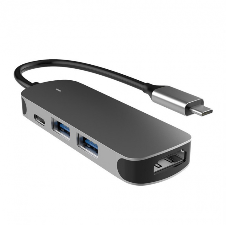 USB-C Hub 4 ports in the group COMPUTERS & PERIPHERALS / Computer accessories / USB-Hubs at TP E-commerce Nordic AB (38-83564)