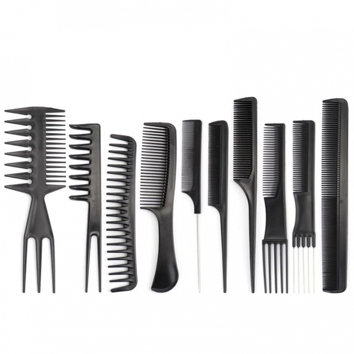Hairdressing set in 10 parts in the group BEAUTY & HEALTH / Hair & Styling / Hair brushes at TP E-commerce Nordic AB (38-83609)