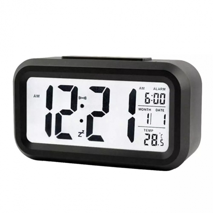 Digital Alarm clock with LED screen, Black in the group HOME, HOUSEHOLD & GARDEN / Watches & Counters / Alarmclocks at TP E-commerce Nordic AB (38-83630)