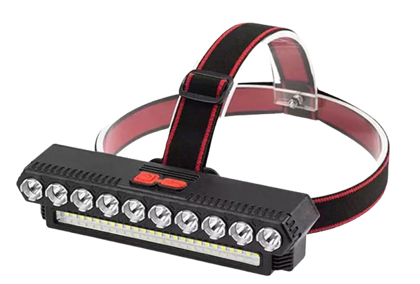 LED Headlamp 10, USB in the group Sport, leisure & Hobby / Flashlights & Head lamps / Flashlights at TP E-commerce Nordic AB (38-83672)