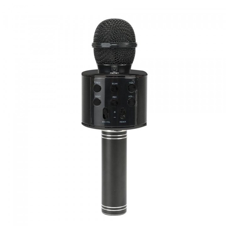 Karaoke microphone with Bluetooth, Black in the group HOME ELECTRONICS / Audio & Picture / Handheld Microphones at TP E-commerce Nordic AB (38-83816)