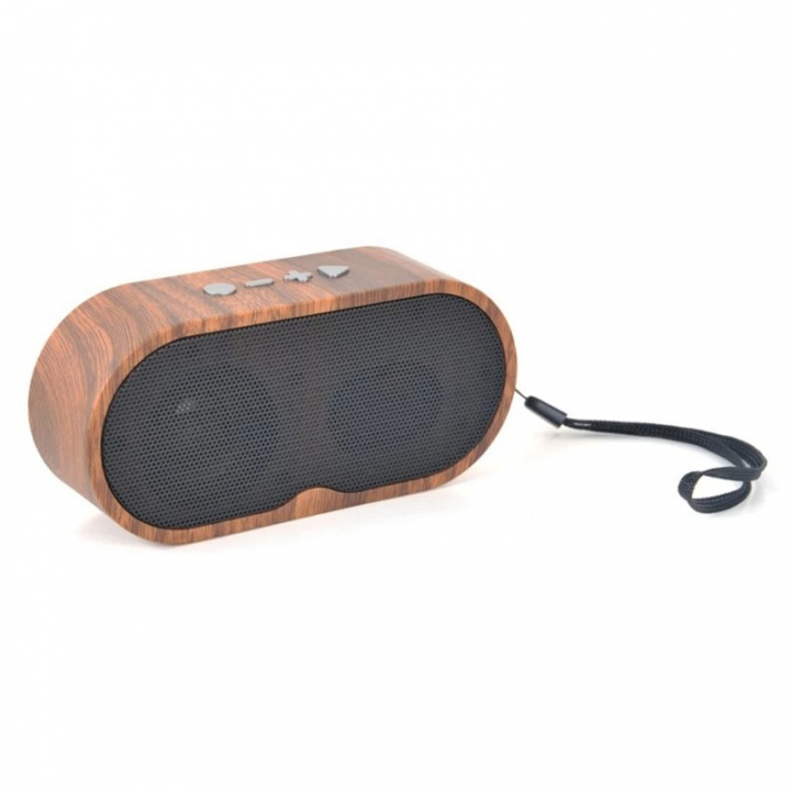 Small Portable Bluetooth Speaker in Dark Wood in the group HOME ELECTRONICS / Audio & Picture / Speakers & accessories / Bluetooth Speakers / Portable speakers at TP E-commerce Nordic AB (38-83830)