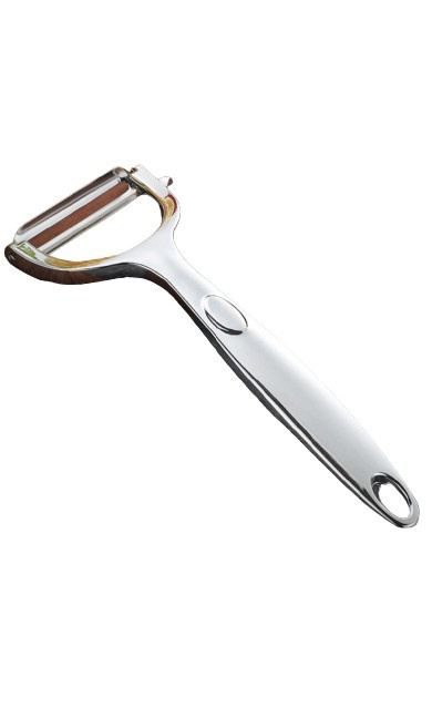 Vegetable peeler in steel in the group HOME, HOUSEHOLD & GARDEN / Kitchen utensils / Other kitchen tools at TP E-commerce Nordic AB (38-83871)
