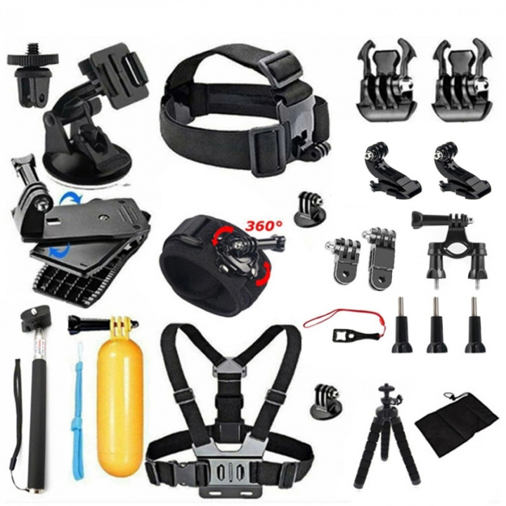 Starttillbehör Combo Kit för Olika GoPro Hero Modeller in the group HOME ELECTRONICS / Photo & Video / Photo equipment / Other at TP E-commerce Nordic AB (38-83957)