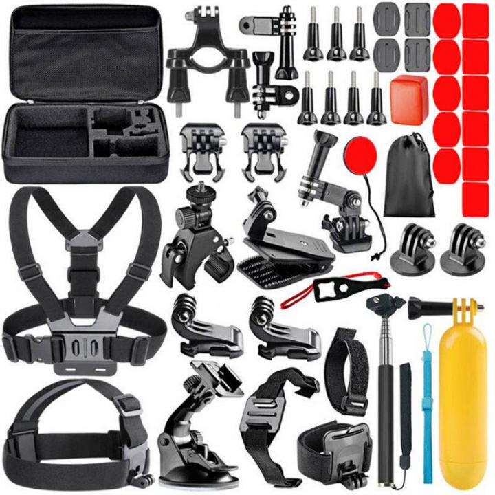 Accessory set 44-in-1 for Gopro Hero in the group Sport, leisure & Hobby / Action cameras & Accessories / Accessories for actioncameras at TP E-commerce Nordic AB (38-83958)