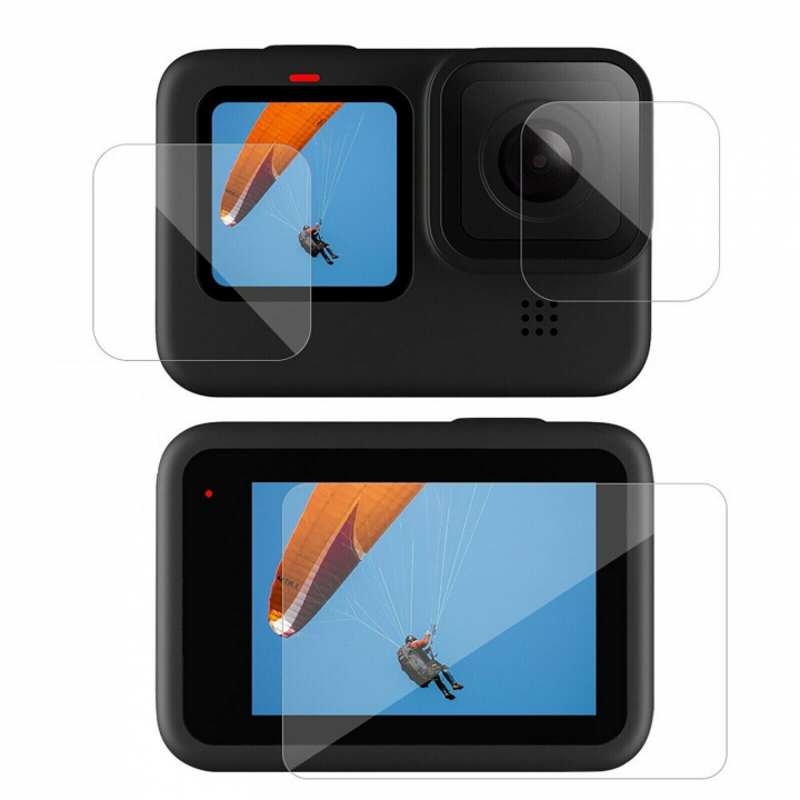 Screen protector and camera protector for GoPro Hero 9 in the group Sport, leisure & Hobby / Action cameras & Accessories / Accessories for actioncameras at TP E-commerce Nordic AB (38-83964)