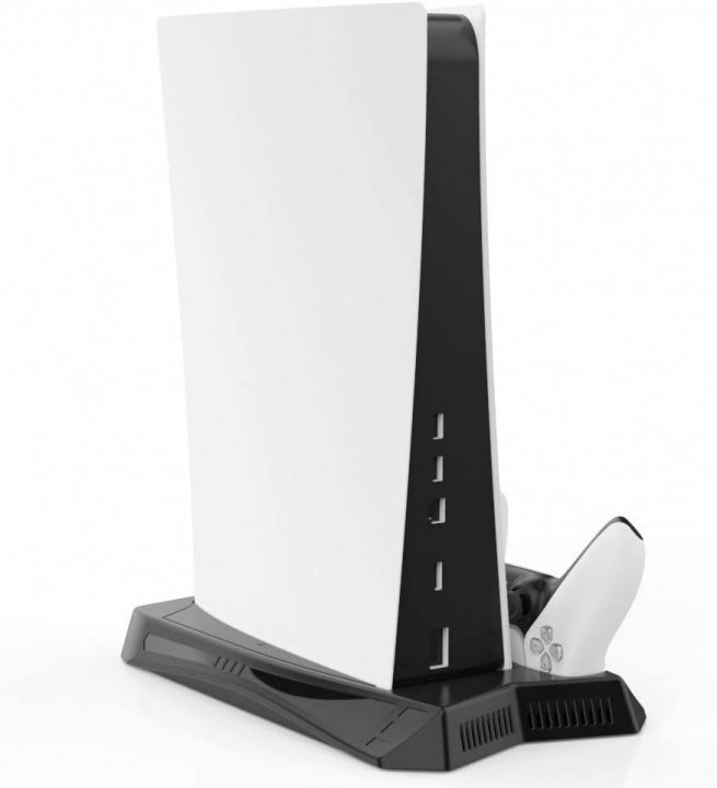 Stand with Cooling Fan and Charging Station for PS5 in the group HOME ELECTRONICS / Game consoles & Accessories / Sony PlayStation 5 / Accessories at TP E-commerce Nordic AB (38-83984)