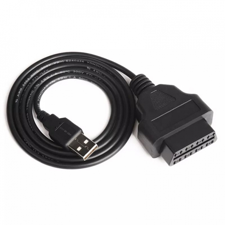 OBD till USB kabel för Bil, 1 m in the group CAR / Diagnostic tool / Cables and accessories at TP E-commerce Nordic AB (38-84002)