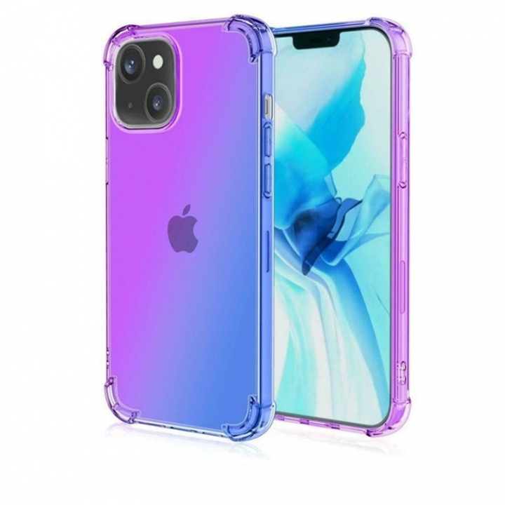 Translation: Mobile case in TPU compatible with iPhone 14 Plus, Purple & Blue. in the group SMARTPHONE & TABLETS / Phone cases / Apple / iPhone 14 at TP E-commerce Nordic AB (38-84052)