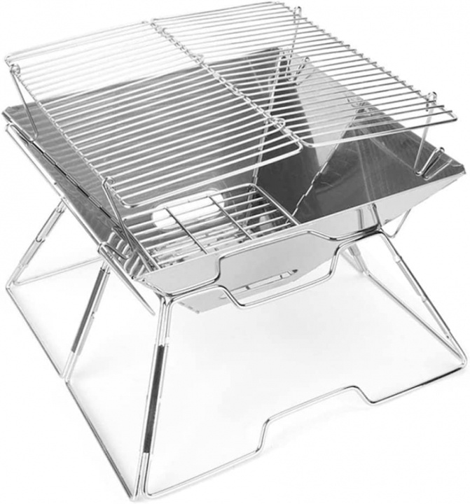 Practical & Foldable Grill, Silver in the group HOME, HOUSEHOLD & GARDEN / Garden products / Barbeque & Accessories at TP E-commerce Nordic AB (38-84136)