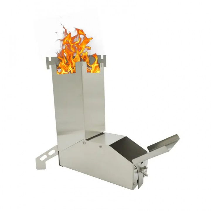 Portable Rocket Stove in the group Sport, leisure & Hobby / Outdoor recreation / Outdoor cooking at TP E-commerce Nordic AB (38-84166)