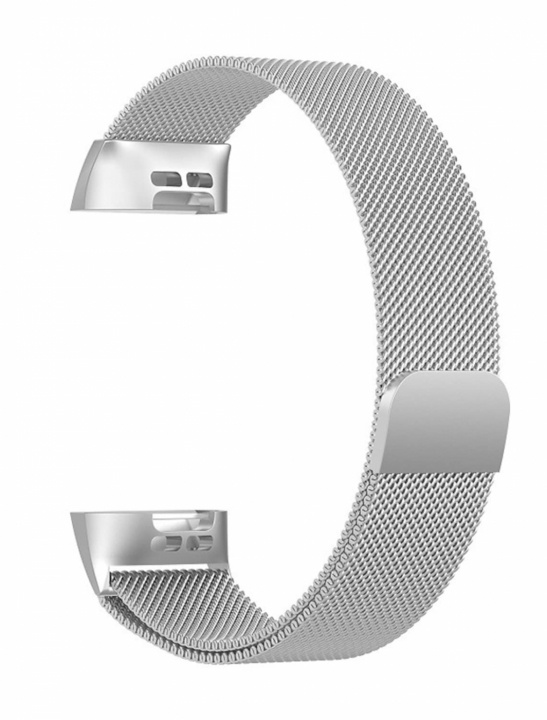 Fitbit Charge 3/4 Metal wristband L, Silver in the group Sport, leisure & Hobby / Smartwatch & Activity trackers / Accessories at TP E-commerce Nordic AB (38-84210)