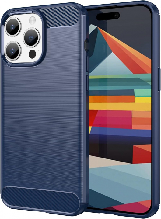 TPU Case for iPhone 15 Pro Max, Blue in the group SMARTPHONE & TABLETS / Phone cases / Apple / iPhone 15 at TP E-commerce Nordic AB (38-84249)