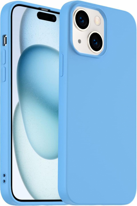 Silicone Case for iPhone 15, Blue in the group SMARTPHONE & TABLETS / Phone cases / Apple / iPhone 15 at TP E-commerce Nordic AB (38-84310)