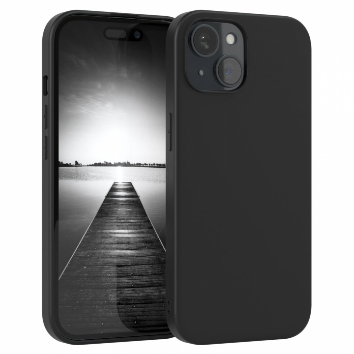 Silicone Case for iPhone 15 Pro Max, Black in the group SMARTPHONE & TABLETS / Phone cases / Apple / iPhone 15 at TP E-commerce Nordic AB (38-84332)