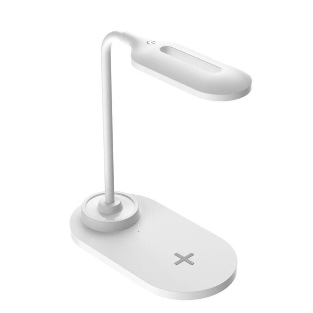 Wireless Fast Charger and Desk Lamp - 2-in-1, White in the group SMARTPHONE & TABLETS / Chargers & Cables / Wireless Qi chargers at TP E-commerce Nordic AB (38-84339)
