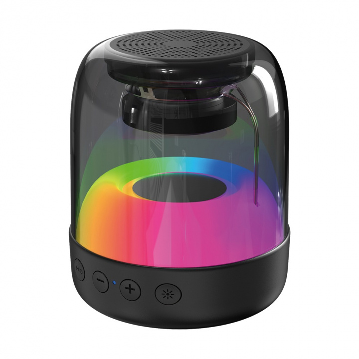 Portable Bluetooth Speaker with RGB Lighting, E-3077 in the group HOME ELECTRONICS / Audio & Picture / Speakers & accessories / Bluetooth Speakers / Portable speakers at TP E-commerce Nordic AB (38-84340)