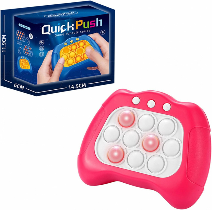Quick Push Pop it toy, Pink in the group TOYS, KIDS & BABY PRODUCTS / Toys / Fidget Spinners at TP E-commerce Nordic AB (38-84347)