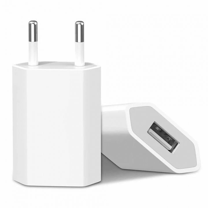 Wall charger 1A, 1 x USB-A, White in the group SMARTPHONE & TABLETS / Chargers & Cables / Wall charger / Wall charger USB at TP E-commerce Nordic AB (38-84426)