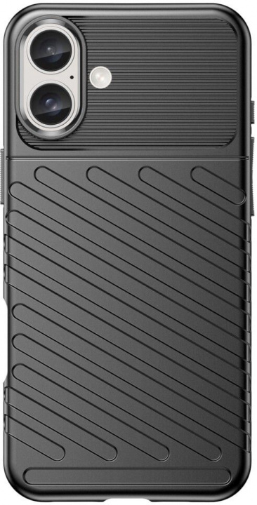 TPU Mobile Case for iPhone 16, Black in the group SMARTPHONE & TABLETS / Phone cases / Apple / iPhone 16 at TP E-commerce Nordic AB (38-84434)