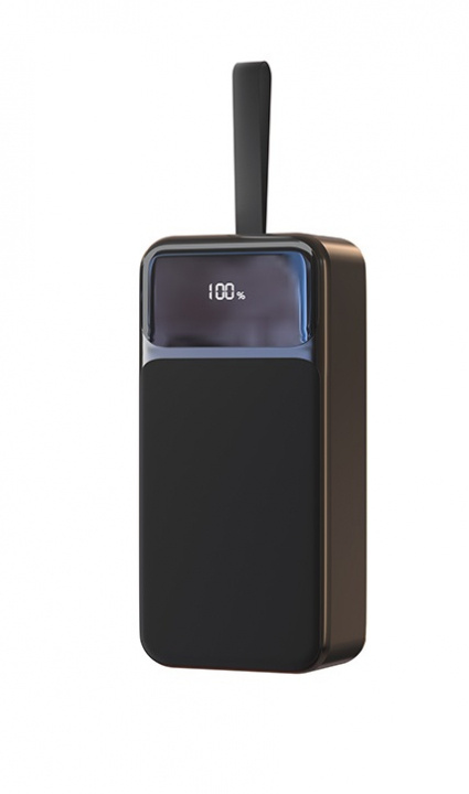 Powerbank 30000mAh 22.5W PD Fast Charging w. Digital Display, Black in the group SMARTPHONE & TABLETS / Chargers & Cables / Powerbanks at TP E-commerce Nordic AB (38-84474)