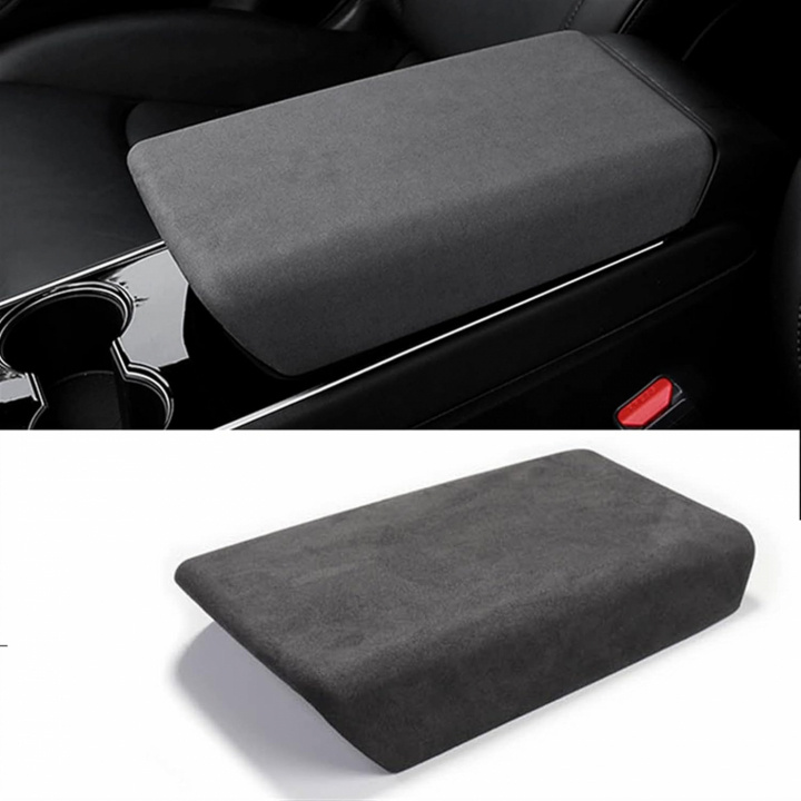 Armrest cover for Tesla Model 3 & Y, Black in the group CAR / Car accessories / Other Car accessories at TP E-commerce Nordic AB (38-84499)