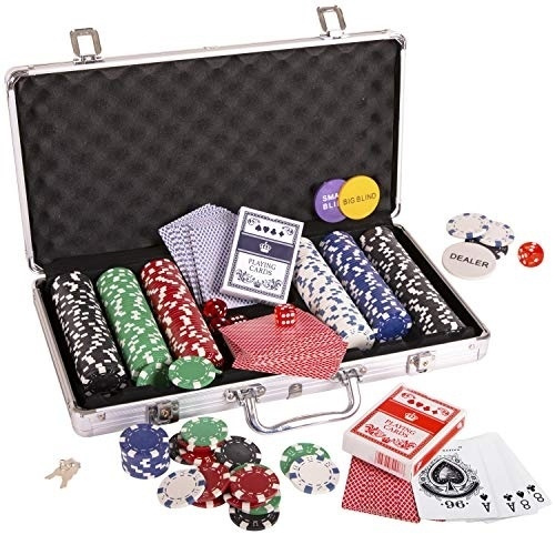 Poker set with bag and 300 chips in the group TOYS, KIDS & BABY PRODUCTS / Toys / Board games / Family Games at TP E-commerce Nordic AB (38-84505)