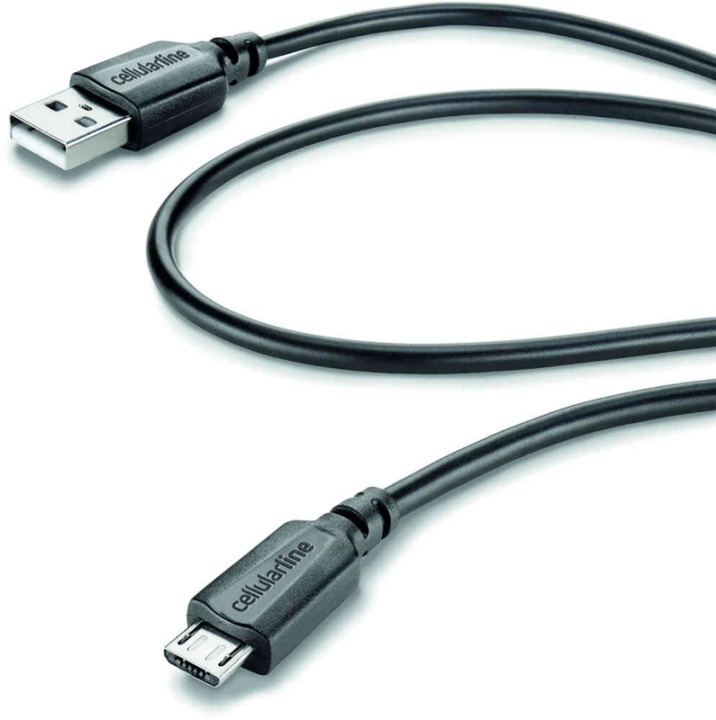 Cellularline Laddkabel Micro-USB 1,15 m in the group SMARTPHONE & TABLETS / Chargers & Cables / Cables / Cables microUSB at TP E-commerce Nordic AB (38-84564)