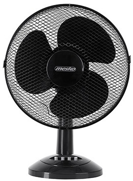 Mesko MS 7309 Table Fan 60W 30 cm, Black in the group HOME, HOUSEHOLD & GARDEN / Fans & Climate products / Table fans at TP E-commerce Nordic AB (38-84734)