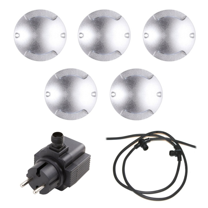 LightsOn Zenit Duo Vägg-/terrass 5-pack in the group HOME, HOUSEHOLD & GARDEN / Electricity & Lighting / Outdoor lighting / Outdoor wall light / Outdoor wall light without sensor at TP E-commerce Nordic AB (38-84925)