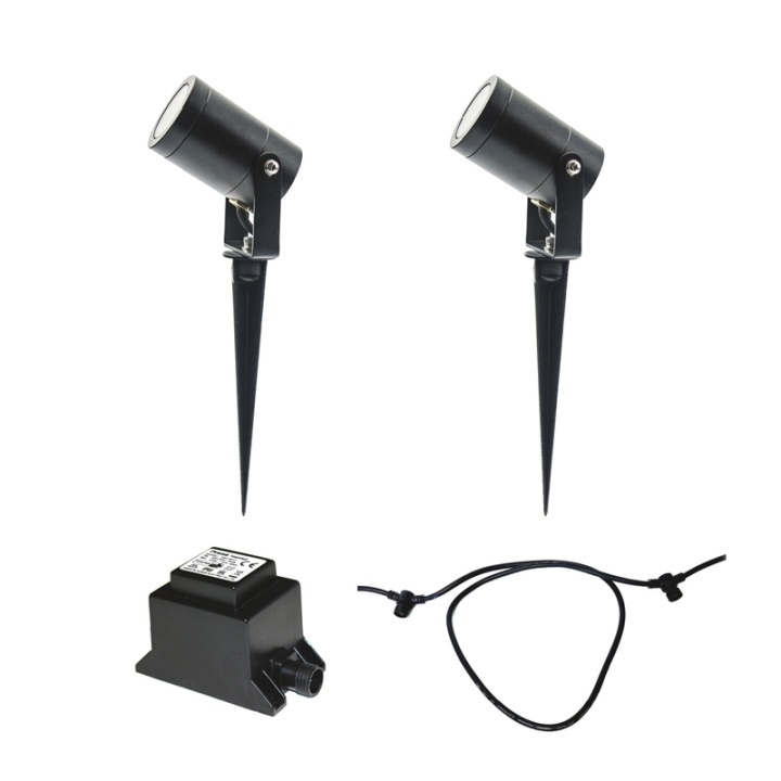 LightsOn Startpaket 2xLuna Transf Kabel in the group HOME, HOUSEHOLD & GARDEN / Electricity & Lighting / Outdoor lighting / Garden lighting at TP E-commerce Nordic AB (38-84957)