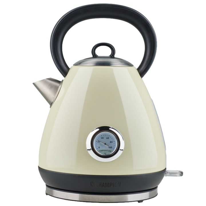 Champion Vattenkokare Retro Creme White in the group HOME, HOUSEHOLD & GARDEN / Household appliances / Water & Juice / Kettles at TP E-commerce Nordic AB (38-85017)