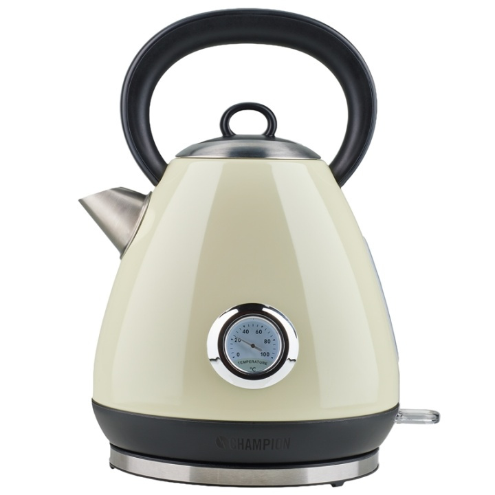 Champion Kettle Retro 1,7L VK320 White in the group HOME, HOUSEHOLD & GARDEN / Household appliances / Water & Juice / Kettles at TP E-commerce Nordic AB (38-85017)