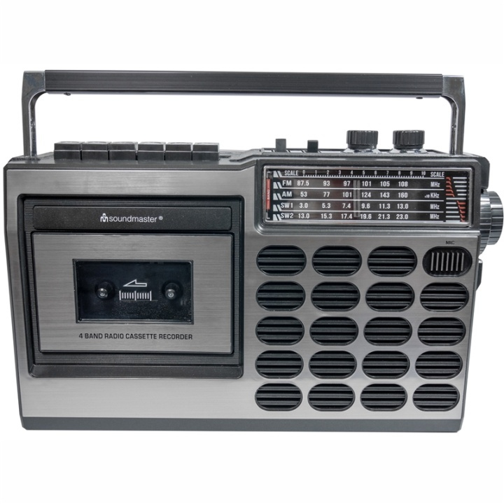 Soundmaster Retro radio med kassett in the group HOME ELECTRONICS / Audio & Picture / Home cinema, Hifi & Portable / Radio & Alarm clocks / Radio at TP E-commerce Nordic AB (38-85474)