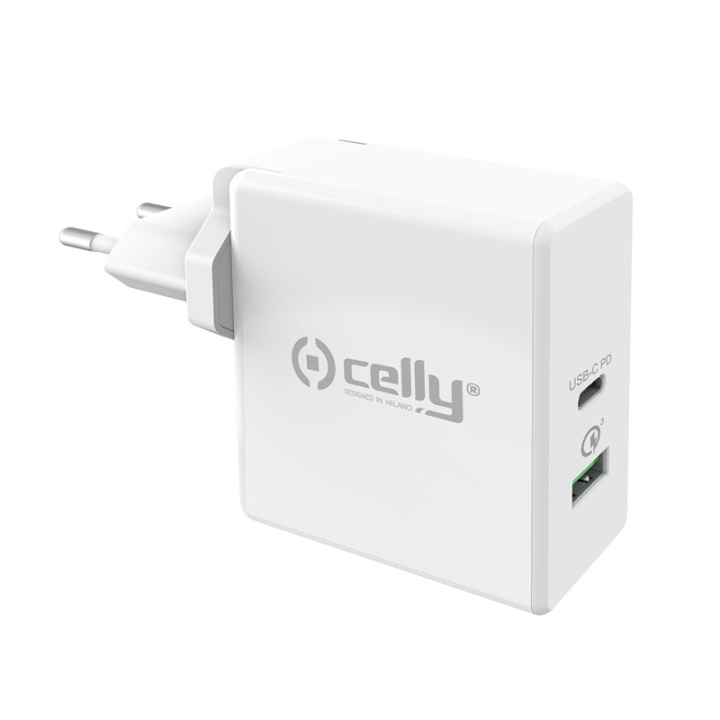 Celly Laddare USB-C PD 30W / QC3.0 in the group SMARTPHONE & TABLETS / Chargers & Cables / Adapters at TP E-commerce Nordic AB (38-85664)