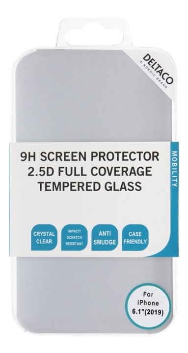 DELTACO screen protector for iPhone XR/11, 3D curved full coverage in the group SMARTPHONE & TABLETS / Phone cases / Apple / iPhone 11 / Screen protectors at TP E-commerce Nordic AB (38-85803)